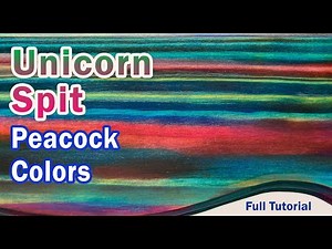 Unicorn Spit, Easy Apply, Beginner Video Hanger Board | Peacock Color Project, Unfinished Wood