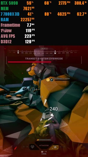 RG: Rogue Core RTX 5090 4K Maximum Settings DLSS ON FPS #shorts #4kgaming #gaming