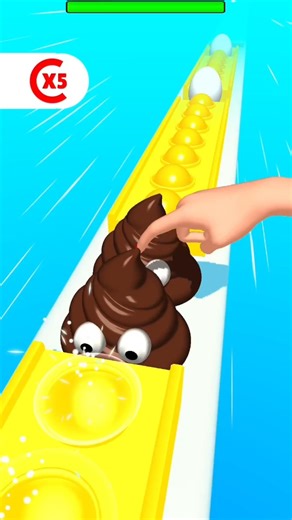 Finger Up 🤞🤘 and Down 👇👎 Happy Pop Up Run Lvl.371 #shorts