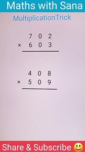 Multiplication Trick #adsonreels #viralreelsfb #facebookreels #math | Maths with Sana