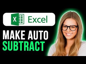 How To Make A Auto Subtract In Excel (Quick and Easy)