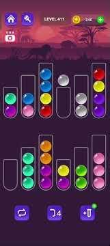 Ball Sort Master Level 411 #ballsortmaster #ballsortmastersolution #puzzlegame #gaming #games
