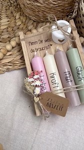 Nimm dir was du brauchst - Kerzen Geschenk Set | Geschenkidee Frau | Geschenk Freundin | Muttertag - Etsy.de