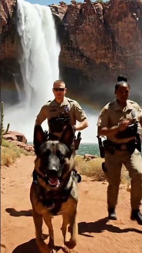 German Shepherd Dog Saves Texas Capital Bank Old Man | K9 Hero Rescue in Texas Desert #policedog