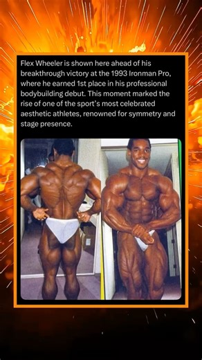 Flex Wheeler Is Shown Here Ahead of His Breakthrough Victory at the 1993 Ironman Pro…