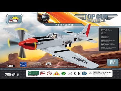 Cobi Instructions | Top Gun / Maverick | 5806 | P-51D Mustang