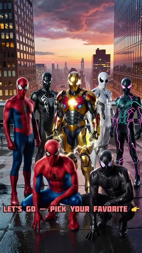 Which Spider-Man suit is the best? 🕷️🔥 10 epic Spider suits in one video — multiverse is real. Symbiote, Iron Spider, Future & more. Choose your favorite 👇 #spiderman #marvel #spiderverse #spiderman2 #superhero