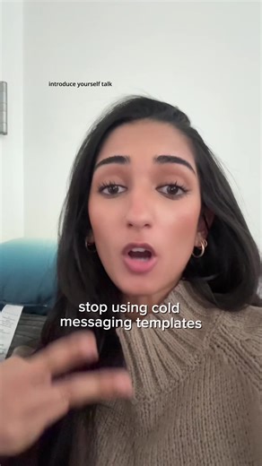 pls stop using cold messaging templates #coldmessage #networking #linkedin #recruiting #internships