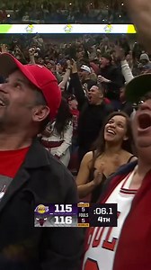 As WILD an end of a game as you’ll ever see! 🤯 Lakers & Bulls swap late buckets before Chicago wins on Josh Giddey’s halfcourt #TissotBuzzerBeater | NBA