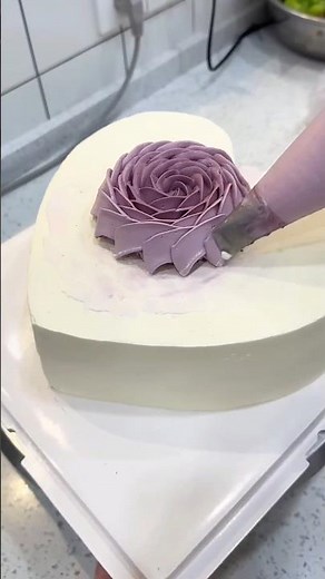 The process of making the heart gradient cake The process of making the popular heart gradie #shorts