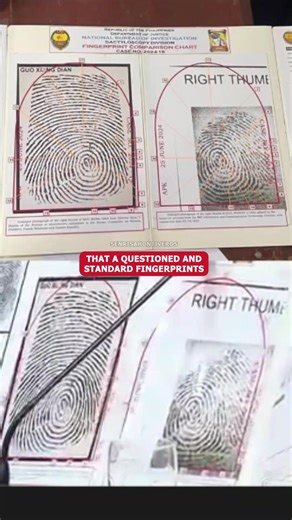 161K views · 4.3K reactions | NBI Fingerprint Comparison and Analysis Reveal: Walang magkatulad na fingerprints, kahit sa identical twins o kahit ilang bata pa ang sabay-sabay na ipinanganak. Your fingerprints are your unique identification, impossible to forge, unlike signatures. At hinding-hindi maikakaila na ang fingerprints ni ALICE GUO at GUO HUA PING ay iisa. | Senator Risa Hontiveros | Facebook