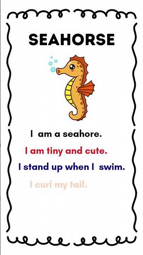 All About Seahorses 🐠 | Cute Ocean Animals for Kids