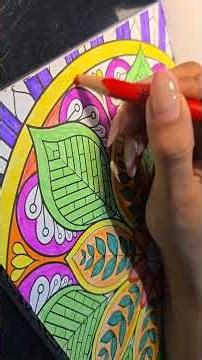 Relax your eyes. Calm your mind.Satisfying colouring made for stress relief 🌈#SatisfyingColouring