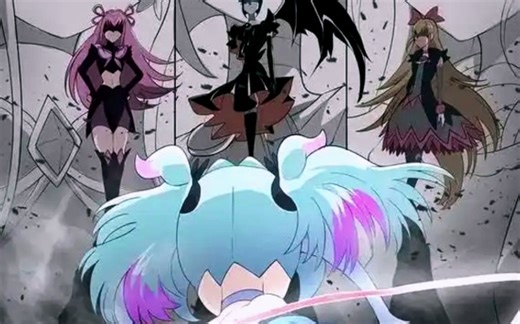 （暗之美少女：我们……是不是选错对手了？普利姆：三分钟内离开我的范围算你们命长）三大暗之美少女VS普利姆[至高天使]