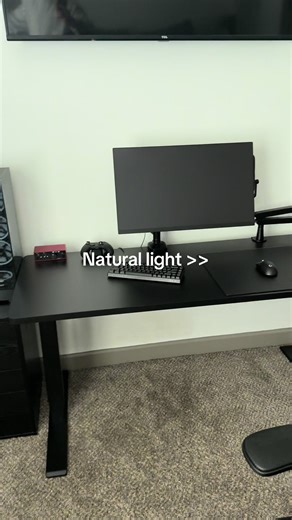 Natural Light and Black Setup Ideas for PC