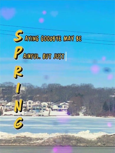 Goodbye Winter, Hello Spring #goodbye #winter #winterseason #hello #spring #springseason #viral