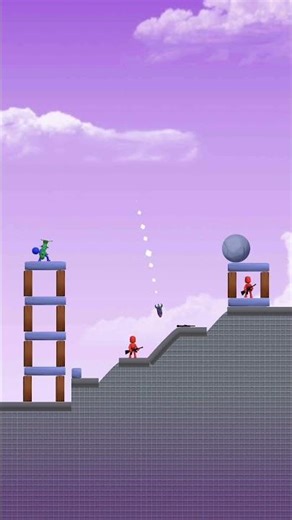 Best Bazooka Trickshot! 🔥 | Stickman Double Kill 🚀#games #shortvideo