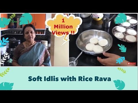 Soft Idlis with Rice Rava /Idli Rava No need to grind rice!!