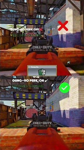 🔥 Gung-Ho Perk Comparison | With vs Without #codm #garena #fyp