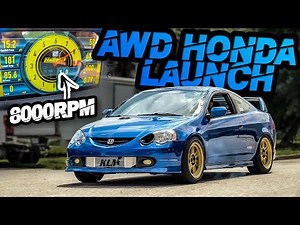 AWD Honda 8000RPM Anti-Lag Launch! It's Crazy Fast (We EXPLODED the Transfer Case) - Ep.11