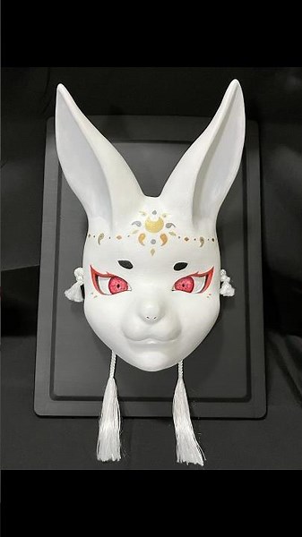 凝縮！張子面の作り方 #お面 #張子 #狐面 #粘土造形 #うさぎ