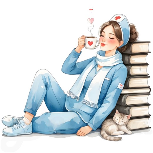 26 PNG Cute Nurse Clipart Bundle, Nurse Life Illustrations, Female Medical Characters, Watercolor Style, Sublimation, Transparent Background - Etsy Hong Kong