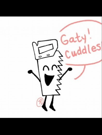 Saw And Gaty Cuddle [BFDI Comic]