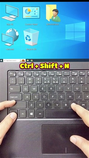New Folder Shortcut Key | How to Create Folder in Laptop