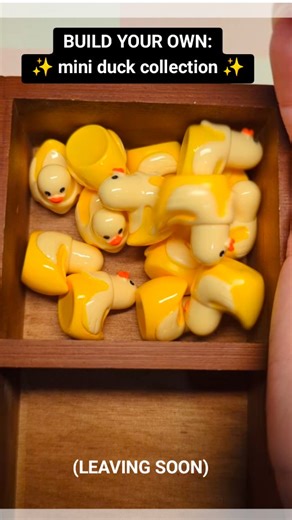It's Sooo Cute! Fun Minis on Instagram: "build your own mini duck collection with 33 novelty ducks to choose from ✨ ASMR mini charms organizing 🎶 #tinythingsmakemehappy #organizing #asmr #miniducks #charms"
