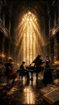 ADAGIO – The Silent Library of Time 🎻 Cello, Piano & Violin | Relaxing Classical Music (AI)