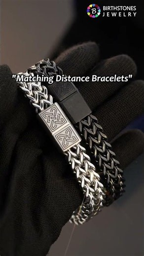 Custom Engravable Handcuff Chain Bracelet for Couples – Matching His & Hers Set