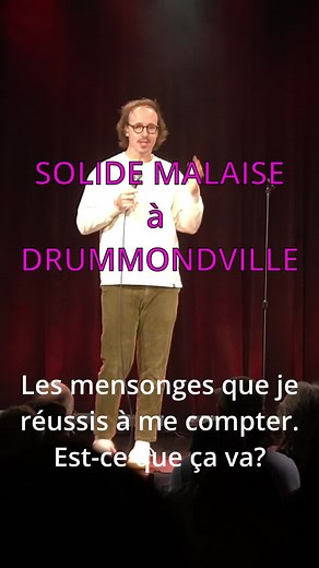 Malaise d'une Fille au Show d'Humour à Drummondville