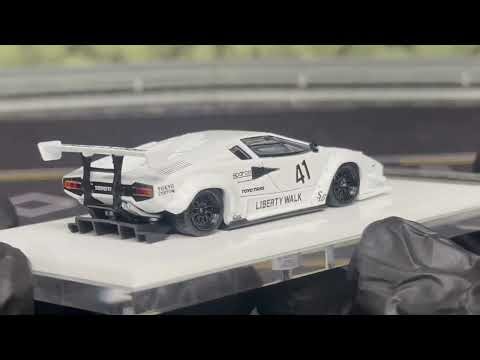 VISION64 1:64 scale diecast LB-Works Lamborghini Countach White