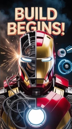 Making a REAL Iron Man Helmet! #shorts