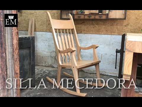 SILLA MECEDORA HECHA A MANO -FABRICACIÓN COMPLETA