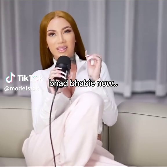 Bhad Bhabie in Versace Fashion Walk