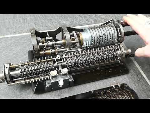 How the Original Odhner pinwheel calculator works