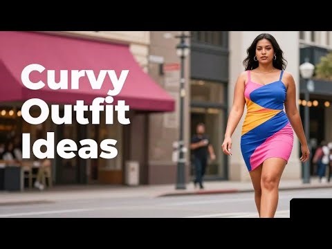 Curvy Outfit Ideas || XXL Fashion Model in Modern Dress Style