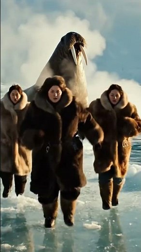 Walrus Chases Inuit Women — A Polar Bear’s Incredible Arctic Rescue