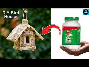 How to make bird houses from plastic bottles/Making Bird House from Waste Material🐦🏠