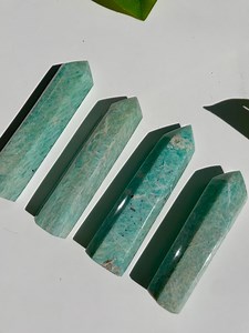 Amazonite Crystal Point Tower: Stone of Courage & Truth - Etsy