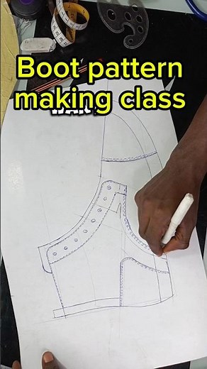 BOOT PATTERN MAKING CLASS #handcraftedshoes #art #bespokeshoes #bootmaking