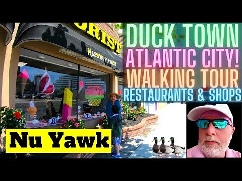 🟡 Atlantic City | Join Me For A Walk Around The Duck Town Neighborhood Of AC! Restaurants & Shops!