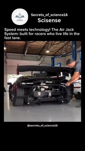 Scisense on Instagram: "Speed meets technology with the Air Jack System — a game-changing innovation built for racers who live life in the fast lane. This system uses high-pressure air to instantly lift a race car off the ground, allowing pit crews to change tires or make repairs in seconds. Instead of using traditional jacks, mechanics simply plug in an air hose, and the built-in jacks extend from the car’s chassis, raising it smoothly and safely. Designed for maximum efficiency and precision, 