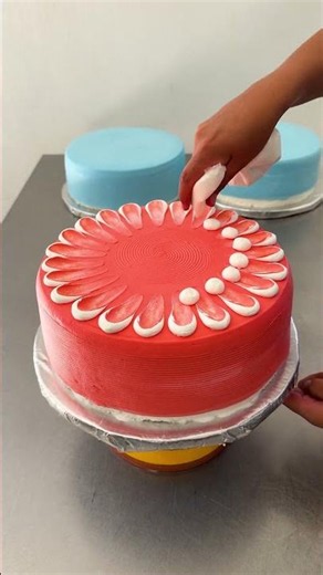 You can decorate a cake with a teaspoon