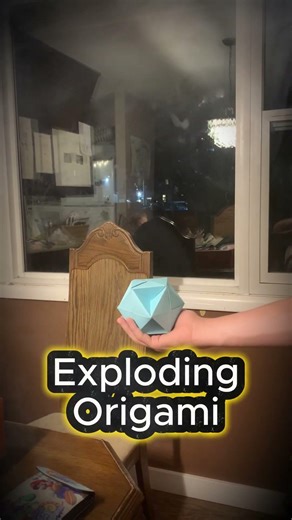 Origami Creation - Give it a bonk and it flies apart