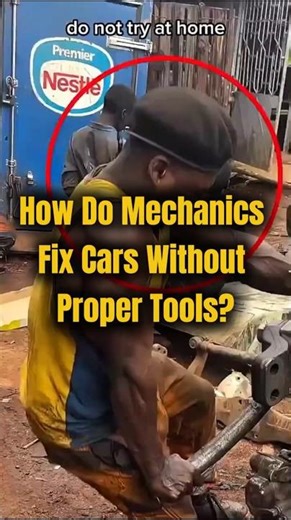 How Do Mechanics Fix Cars Without Proper Tools? 😳🔧