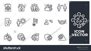 Set Flu Virus Elements Symbol Template Stock Vector (Royalty Free) 2133253565 | Shutterstock