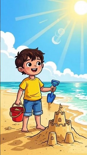 Oh I do like to be beside the seaside #song #music #poem #childrens #illustration #beach #singalong