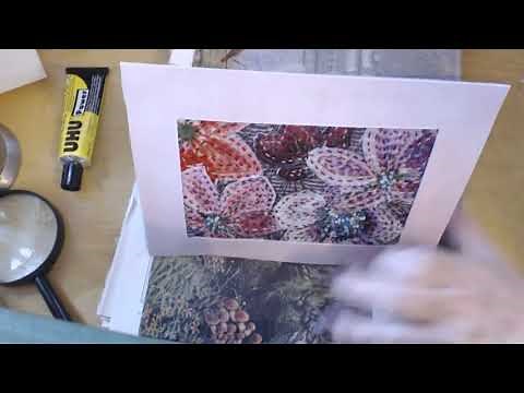 Making a Slow Stitch Greetings Card